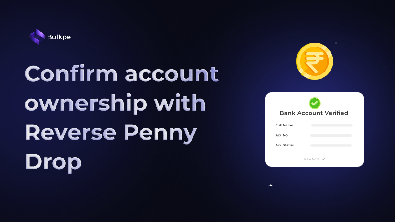 Reverse Penny Drop Verification